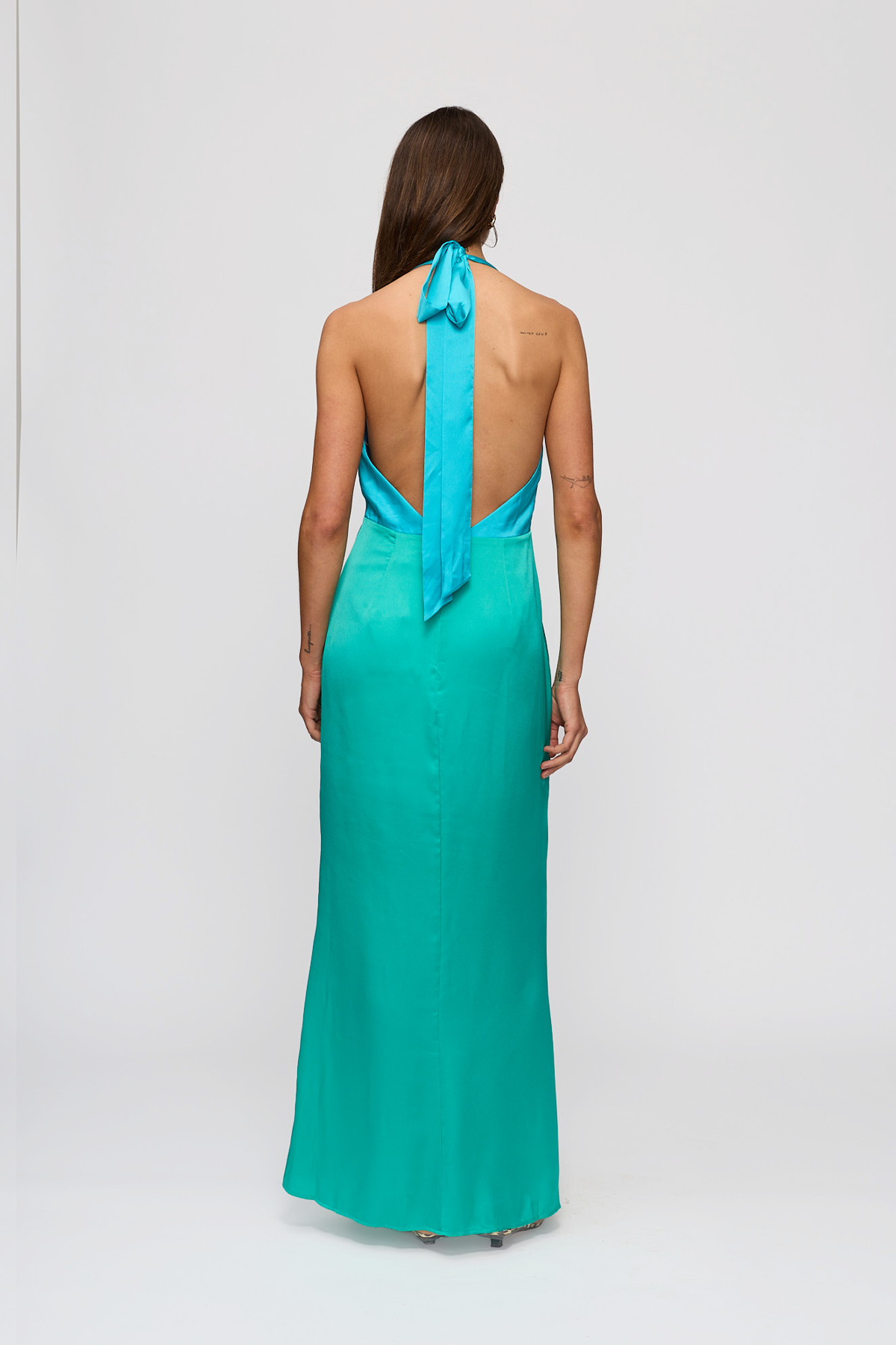 Oahu Slip Dress - Aquamarine