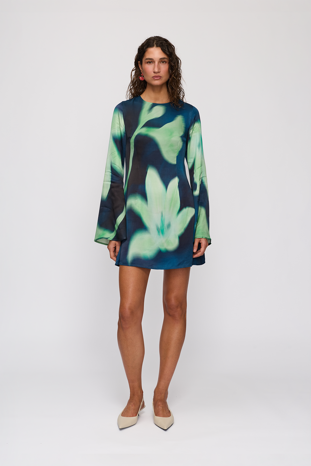 Brisa Mini Dress - Midnight Flower
