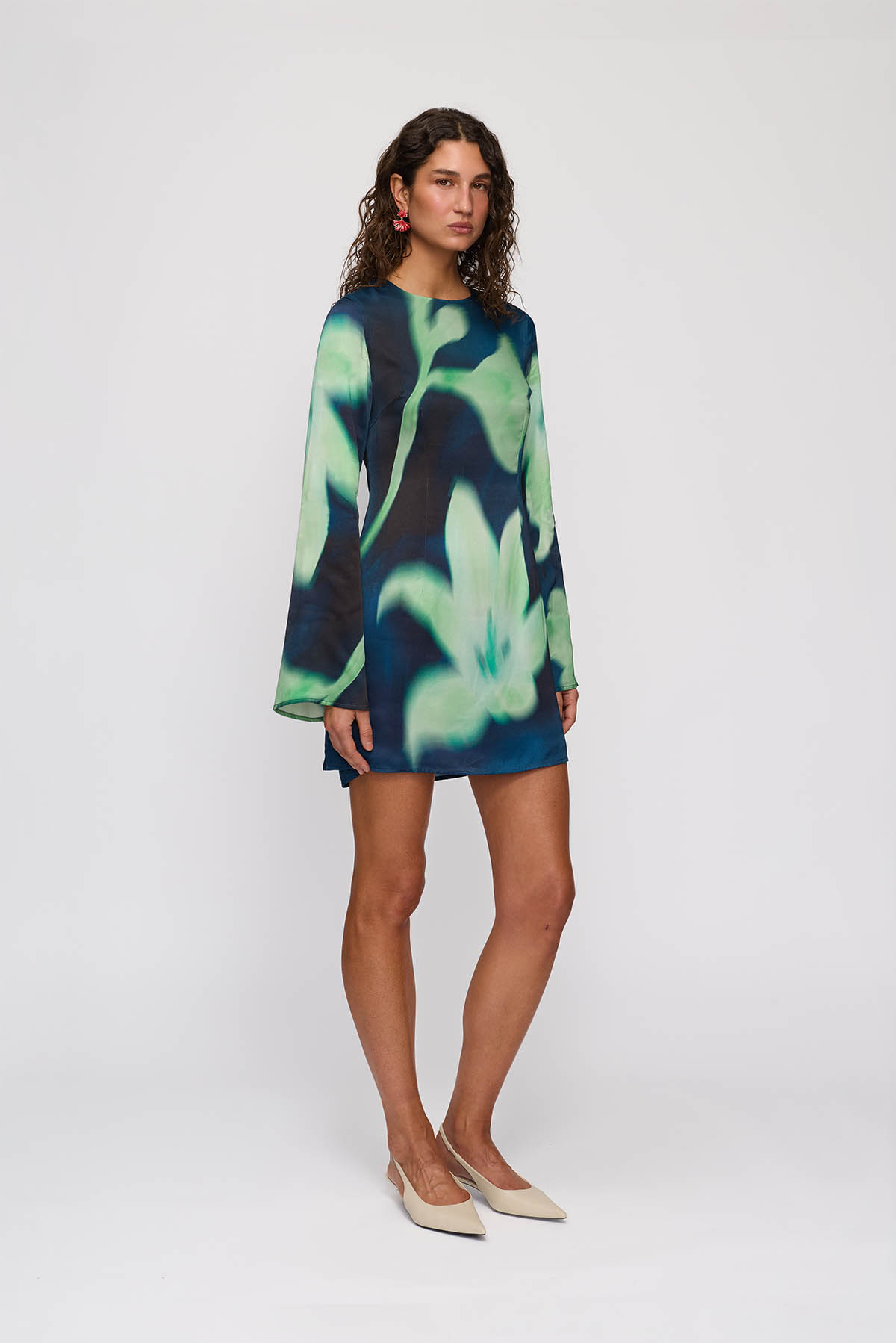 Brisa Mini Dress - Midnight Flower