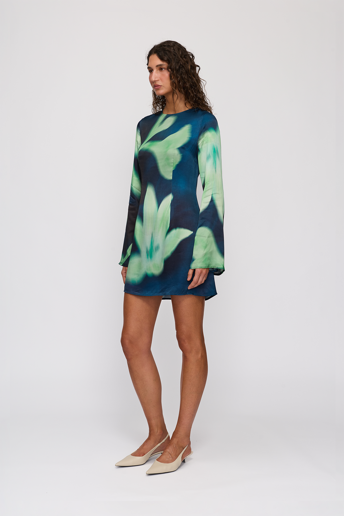 Brisa Mini Dress - Midnight Flower
