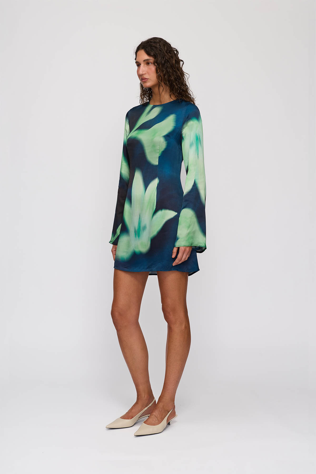 Brisa Mini Dress - Midnight Flower