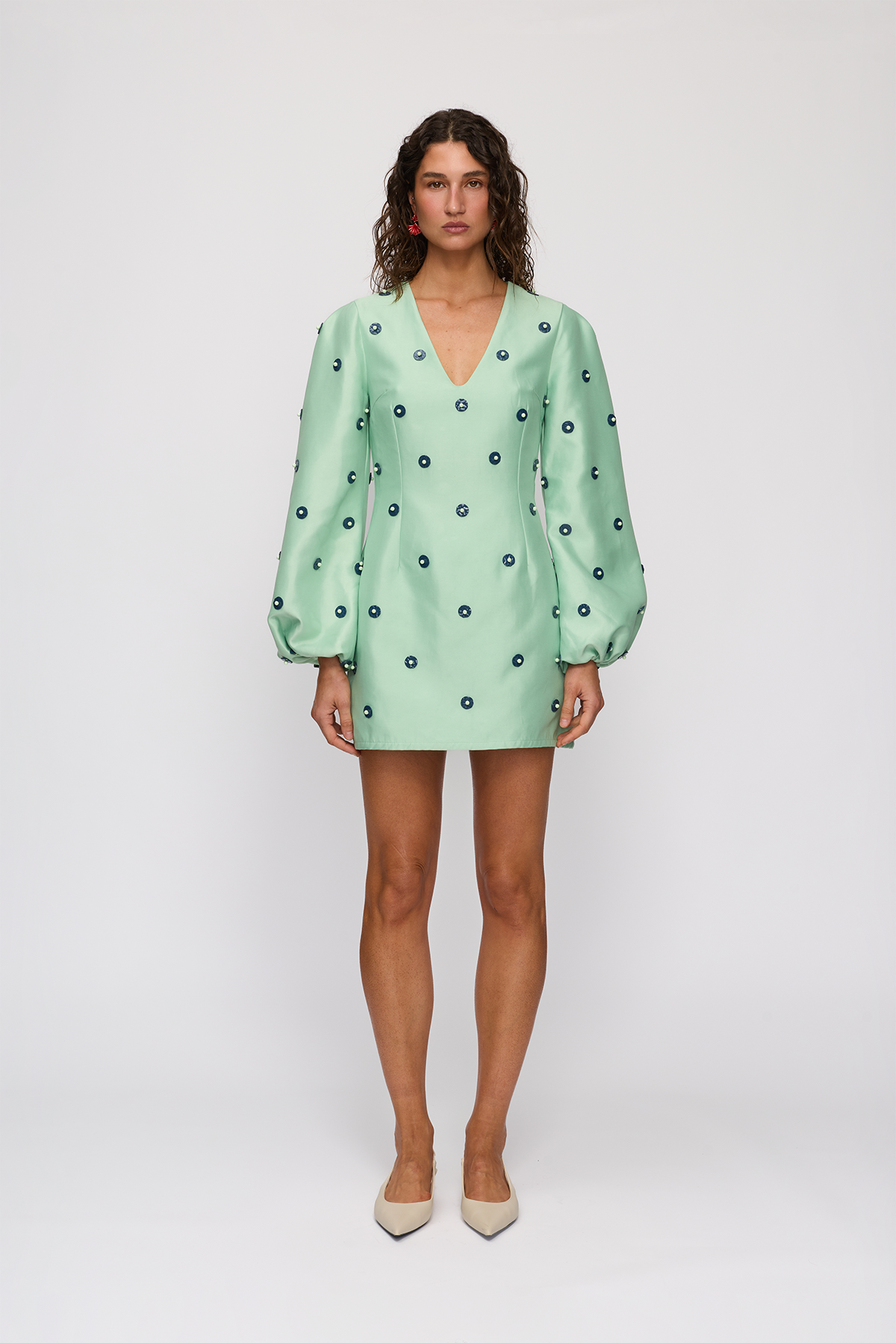 Cielo Mini Dress - Apple