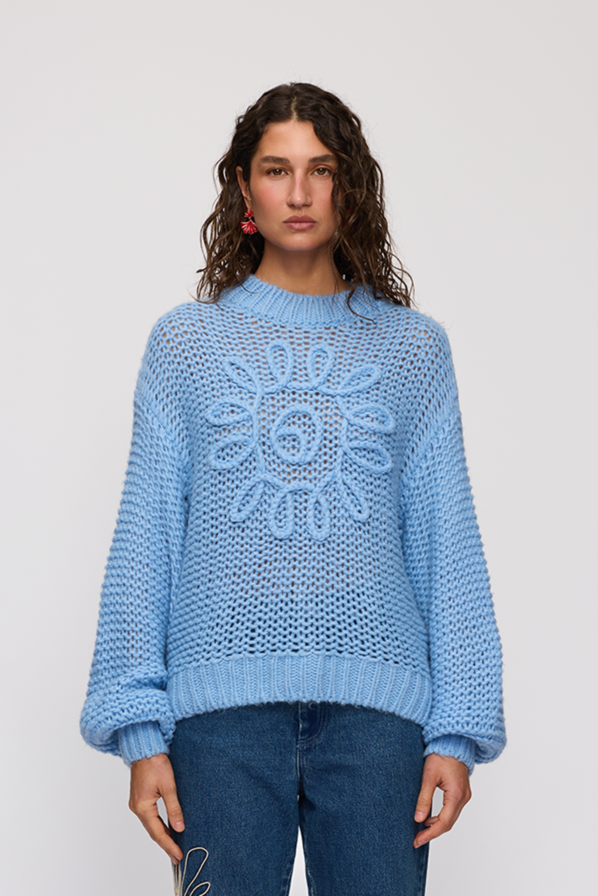 Lucia Knit Sweater - Sky