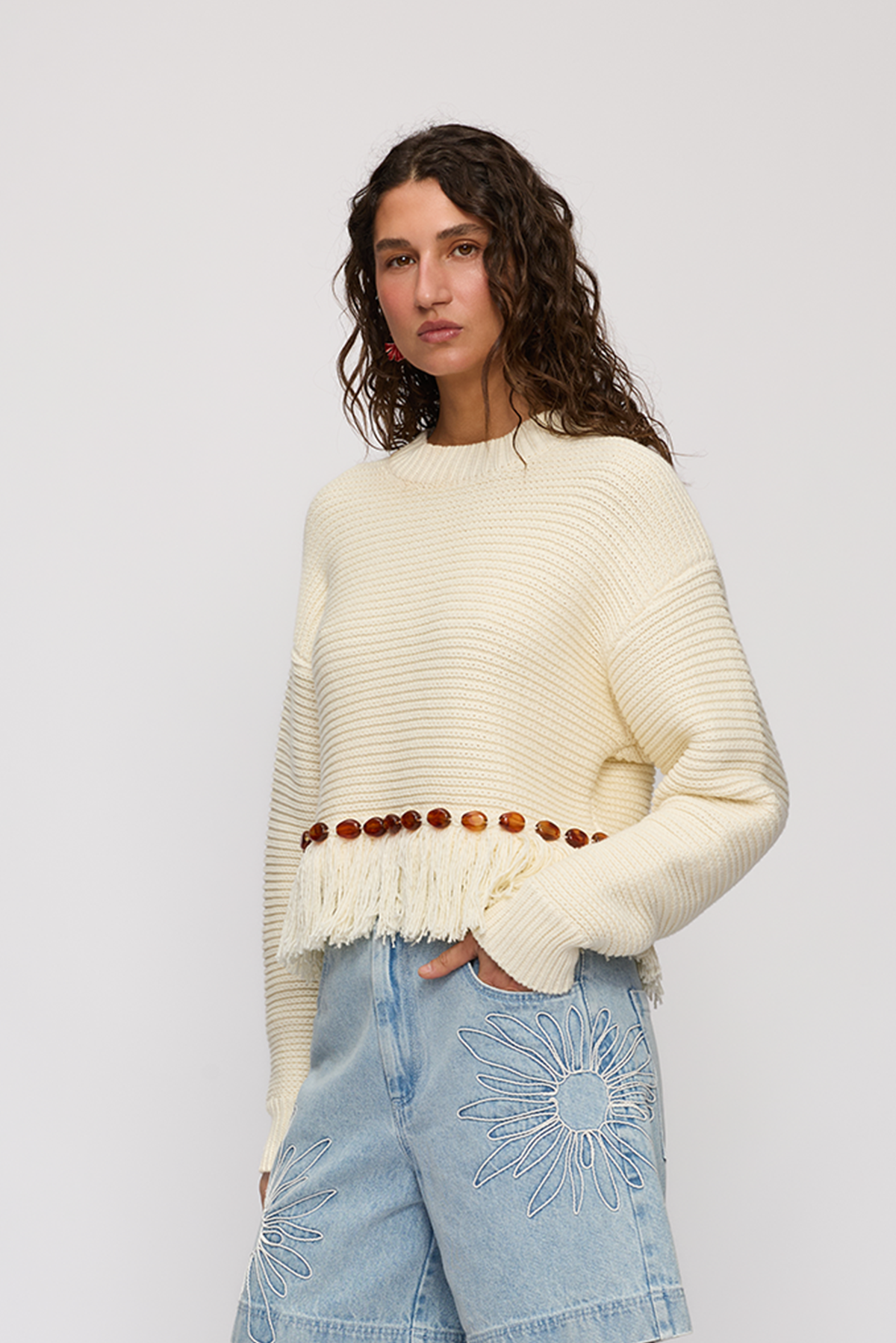 Marisol Knit Sweater - Cream
