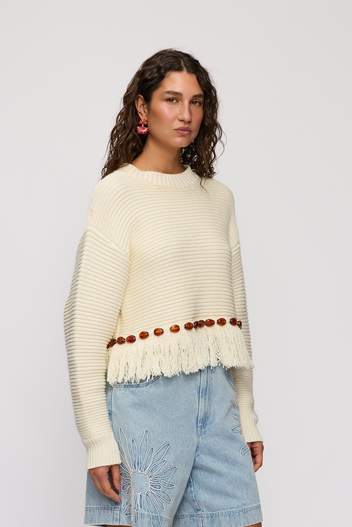 Marisol Knit Sweater - Cream