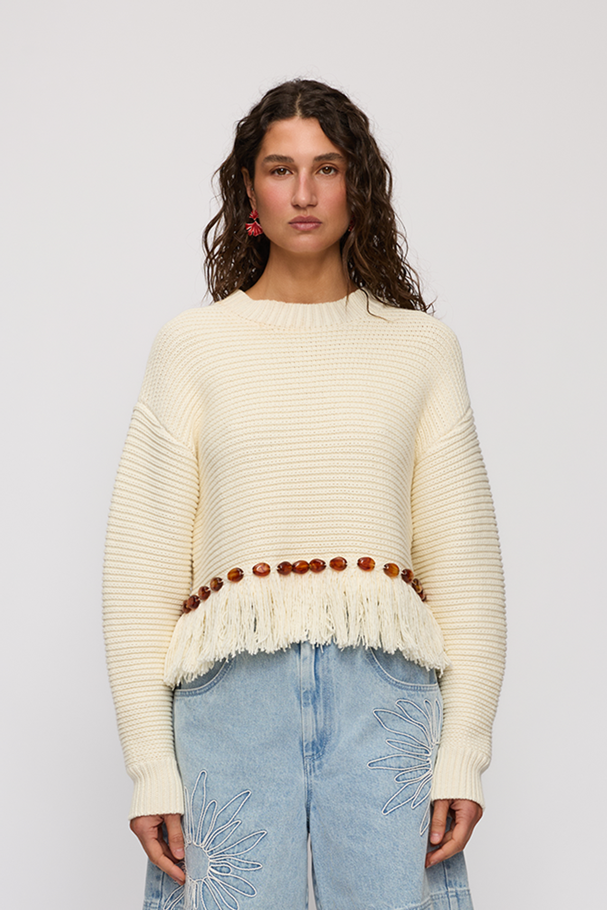 Marisol Knit Sweater - Cream