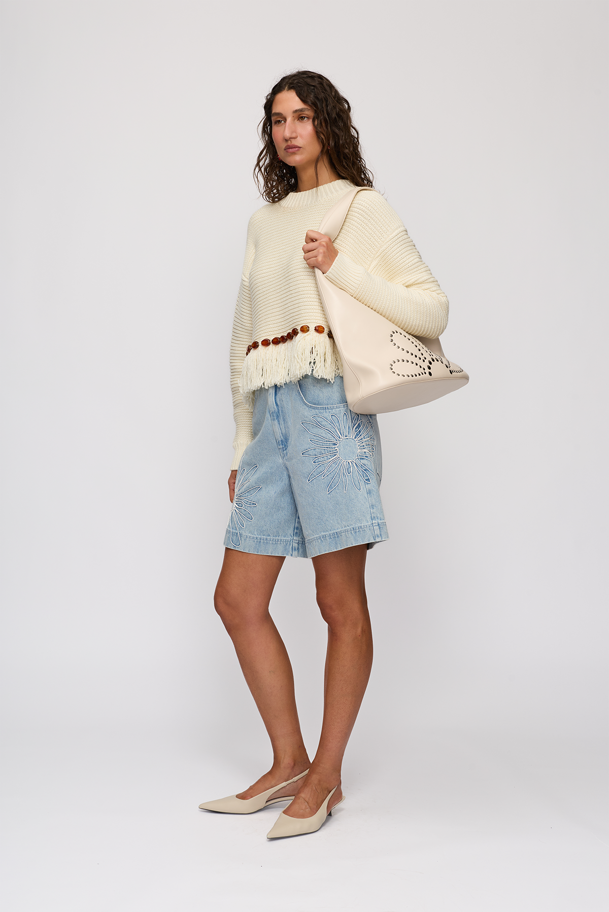 Seda Shoulder Bag - Ivory