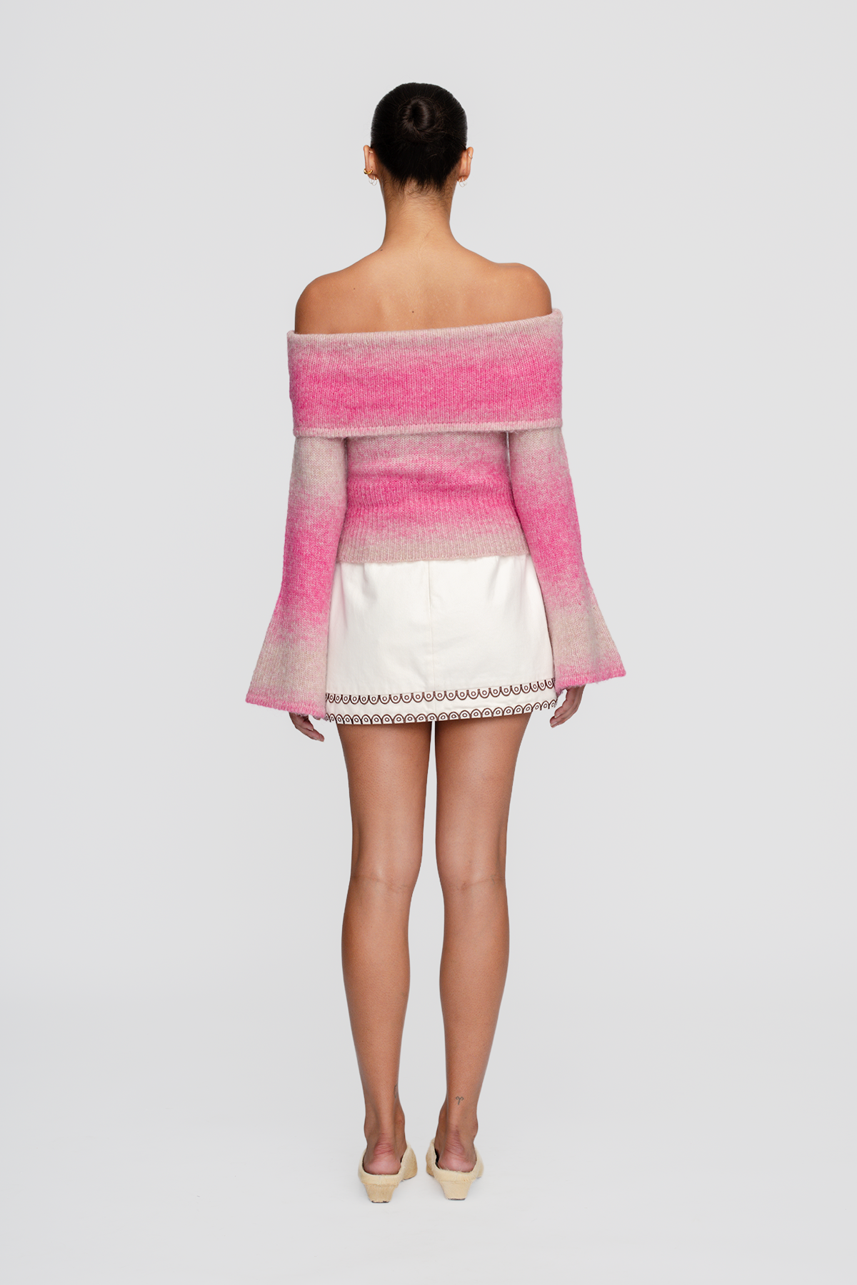 Soraya Knit Off Shoulder Top - Candy Ombre