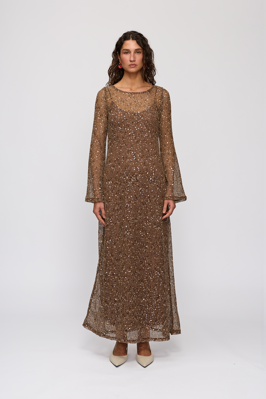 Tierra Maxi Dress - Chocolate