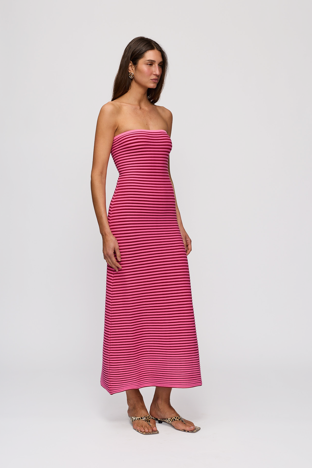Sunmor Knit Maxi Dress - Candy