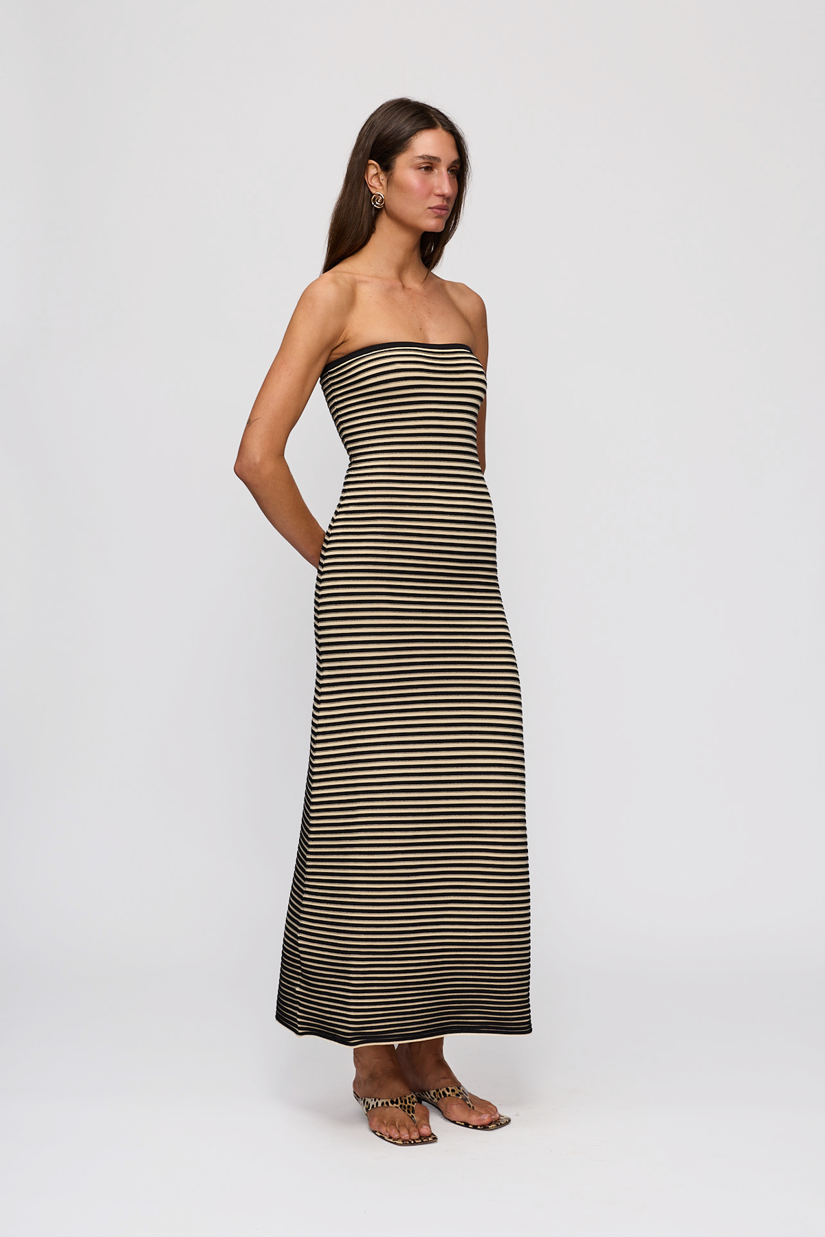 Sunmor Knit Maxi Dress - Noir