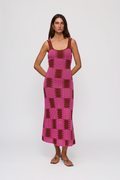 Thera Maxi Dress - Magenta