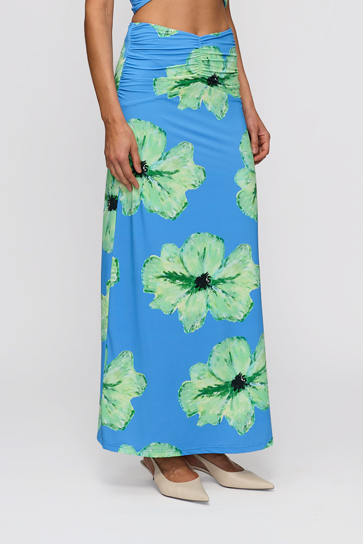 Veda Maxi Skirt - Cornflower