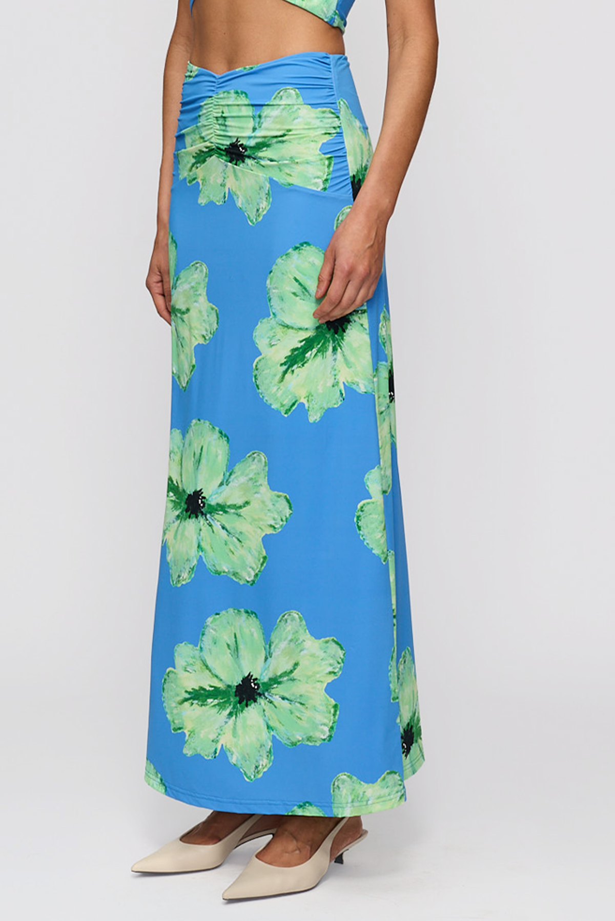 Veda Maxi Skirt - Cornflower