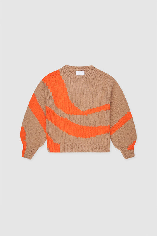 Palermo Knit Sweater - Tangerine Wave