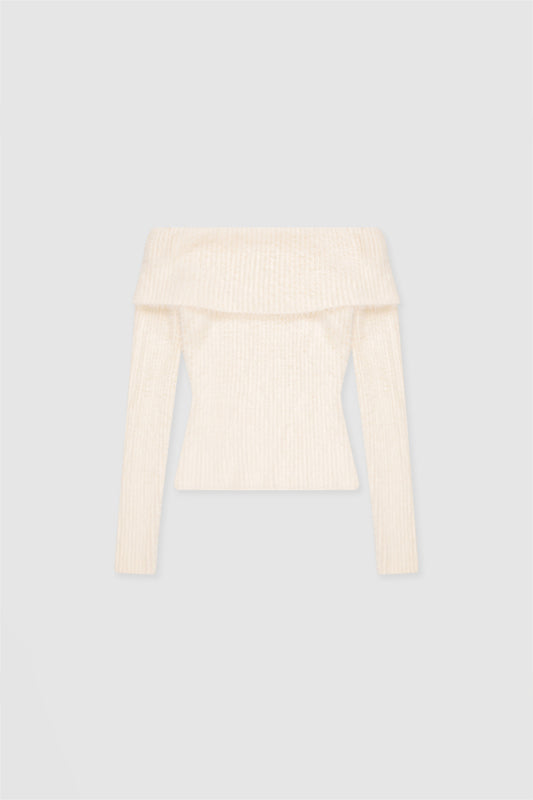 Vello Knit Top - Ivory