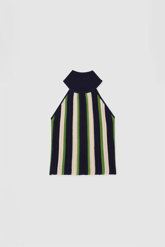 Bruno Knit Top - Navy Stripe