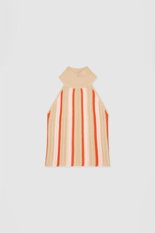 Bruno Knit Top - Cream Stripe