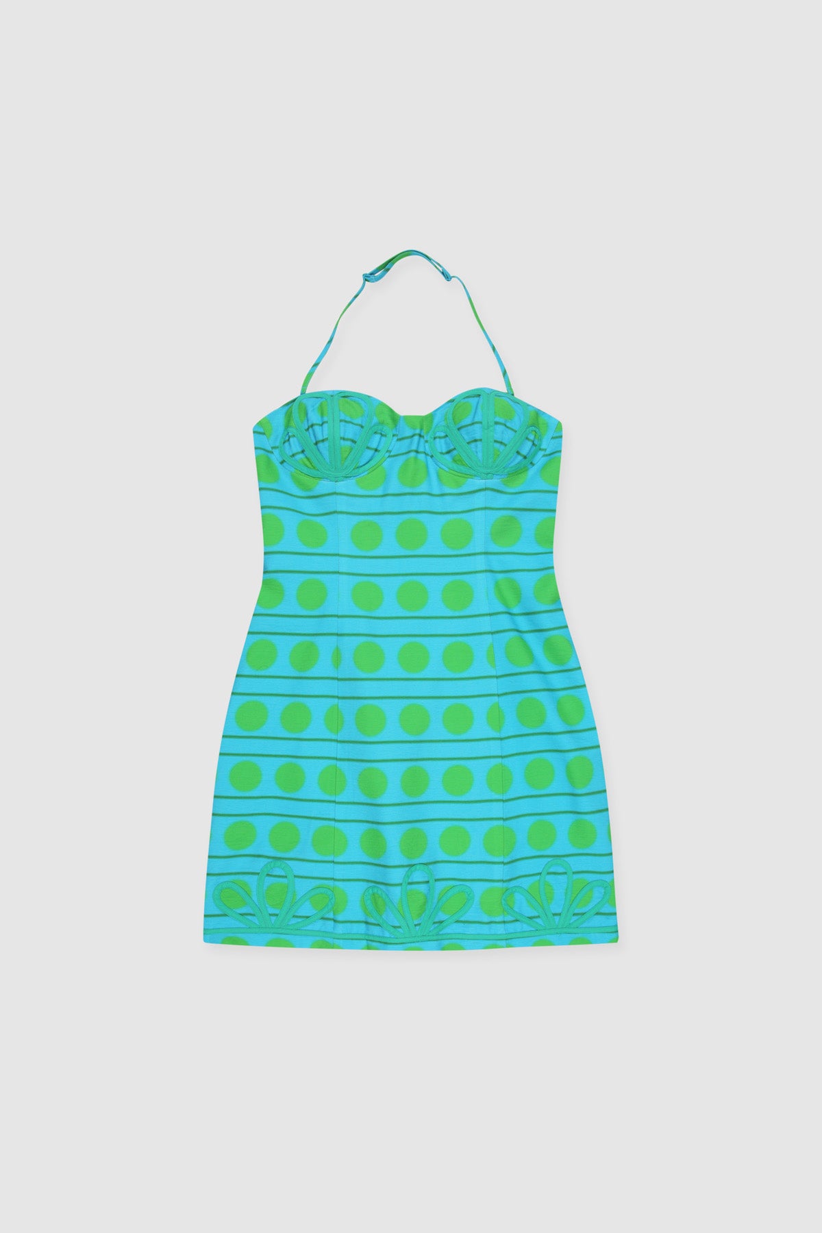 Parvana Mini Dress - Aqua Spot