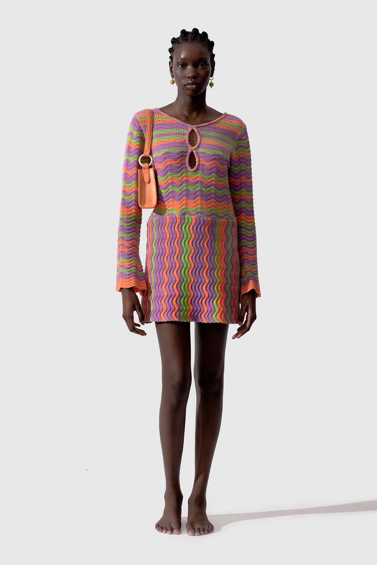 Lucid Knit Mini Dress - Candy Stripe