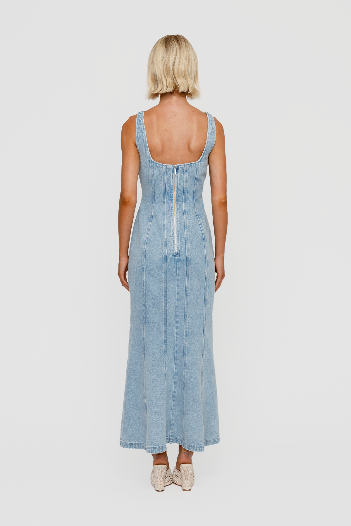 Amana Denim Maxi Dress - Denim