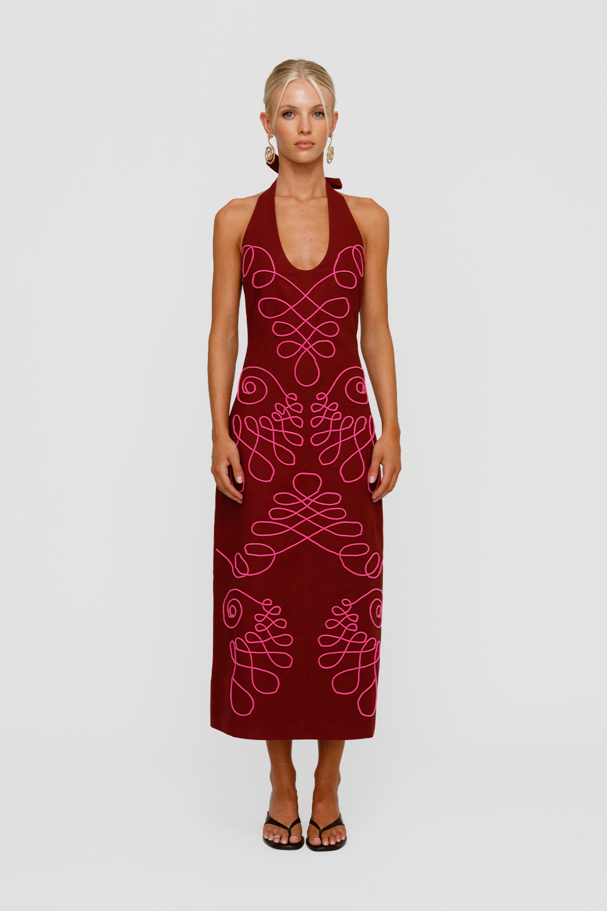 Lera Midi Dress - Magenta