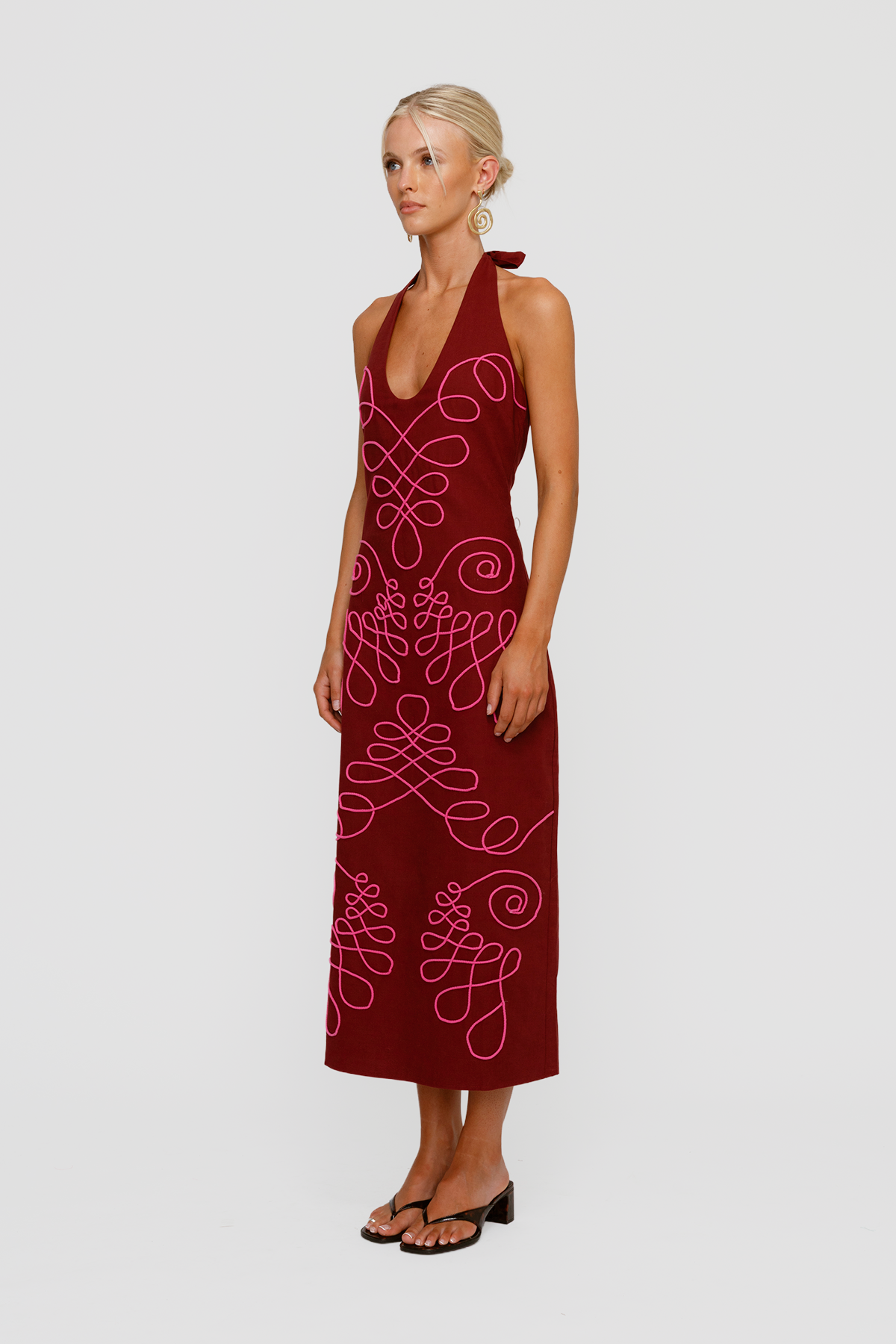 Lera Midi Dress - Magenta