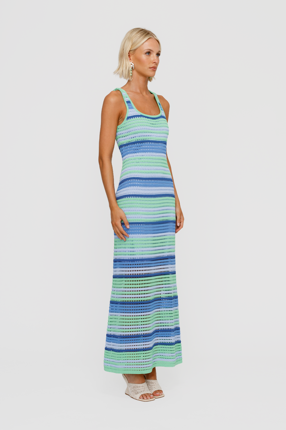 Maris Maxi Dress - Ice Stripe