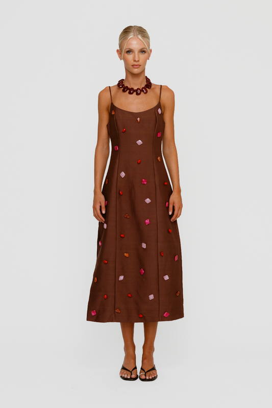 Romy Maxi Dress - Chocolate