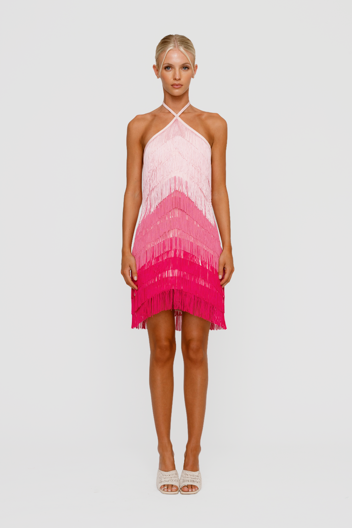 Wilde Fringe Mini Dress - Candy