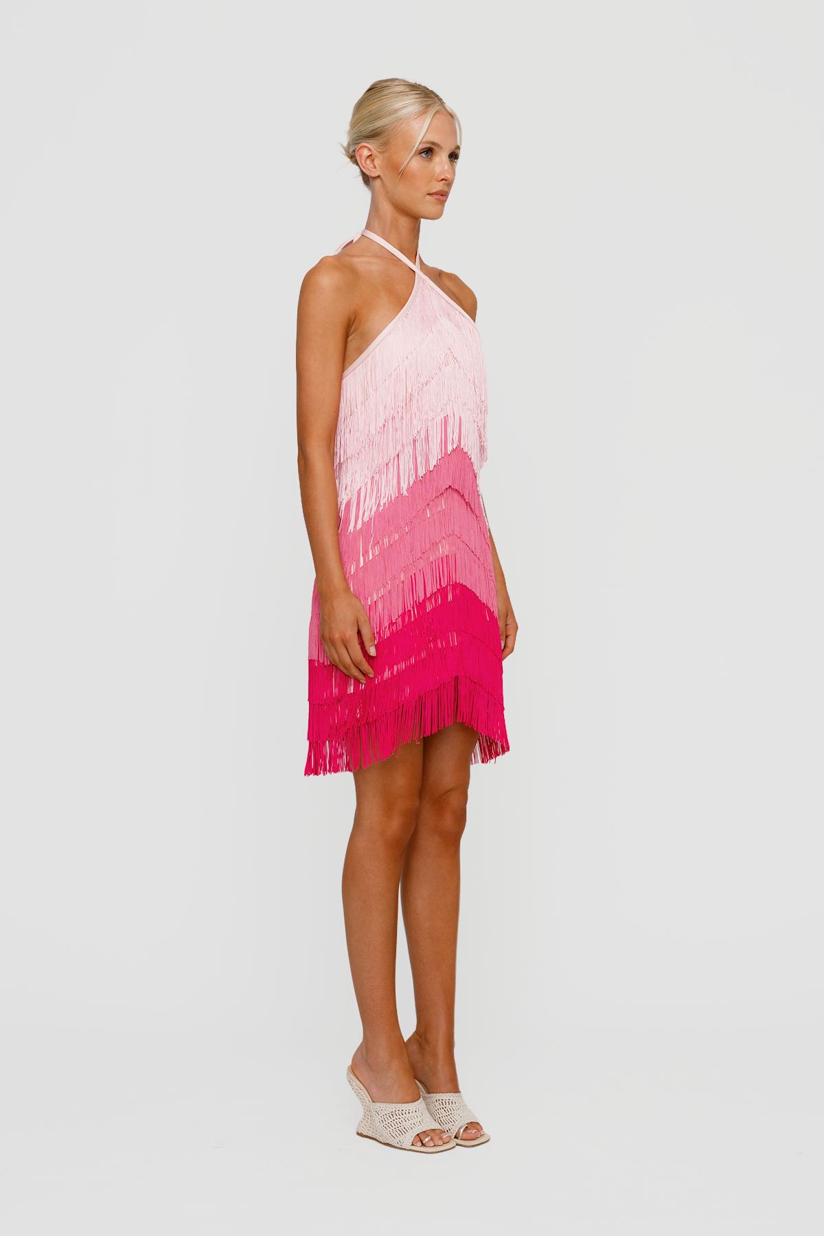 Wilde Fringe Mini Dress - Candy