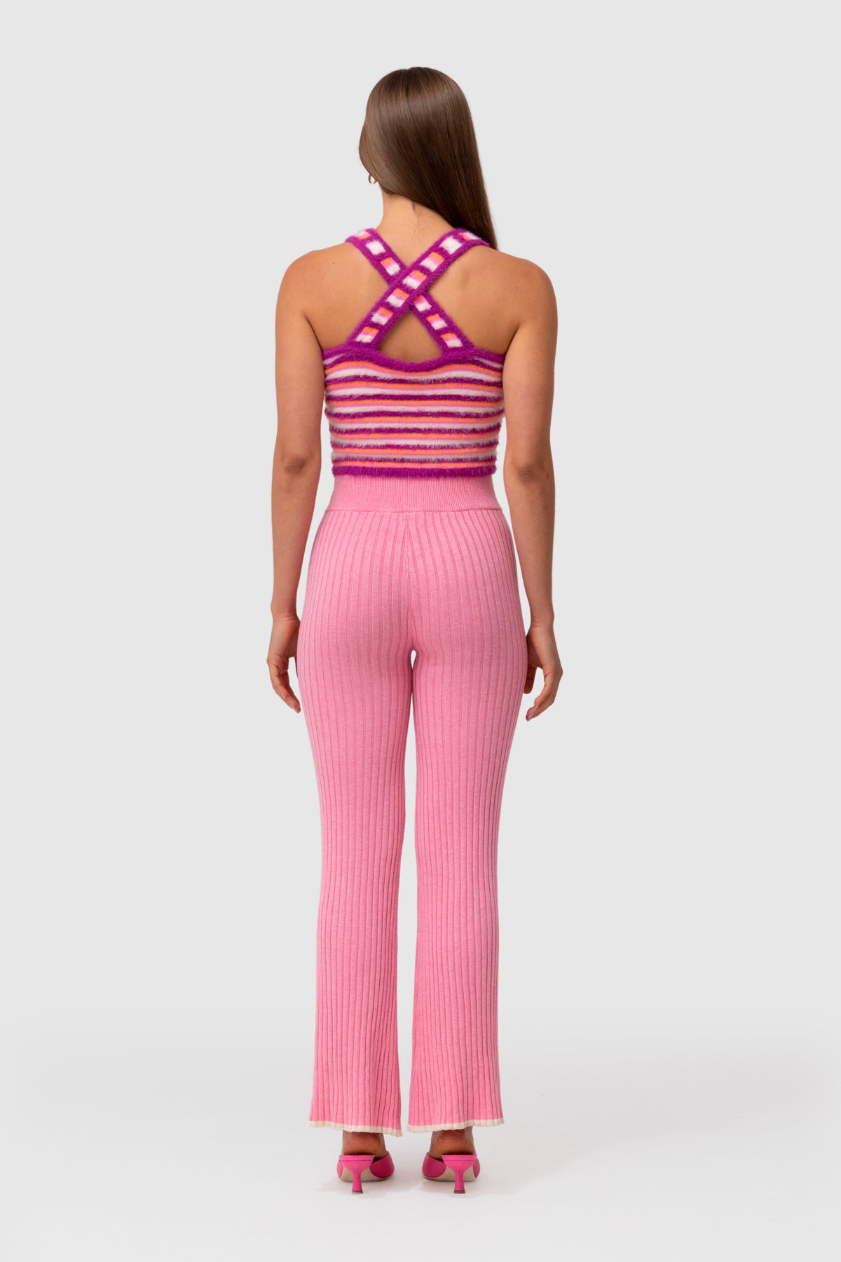 Candy 2024 stripe jumpsuit