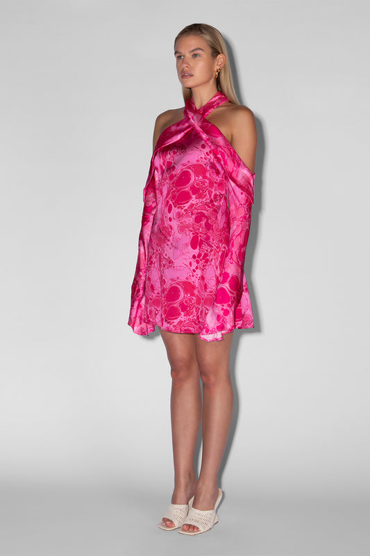Amor Mini Dress - Pink Bubble