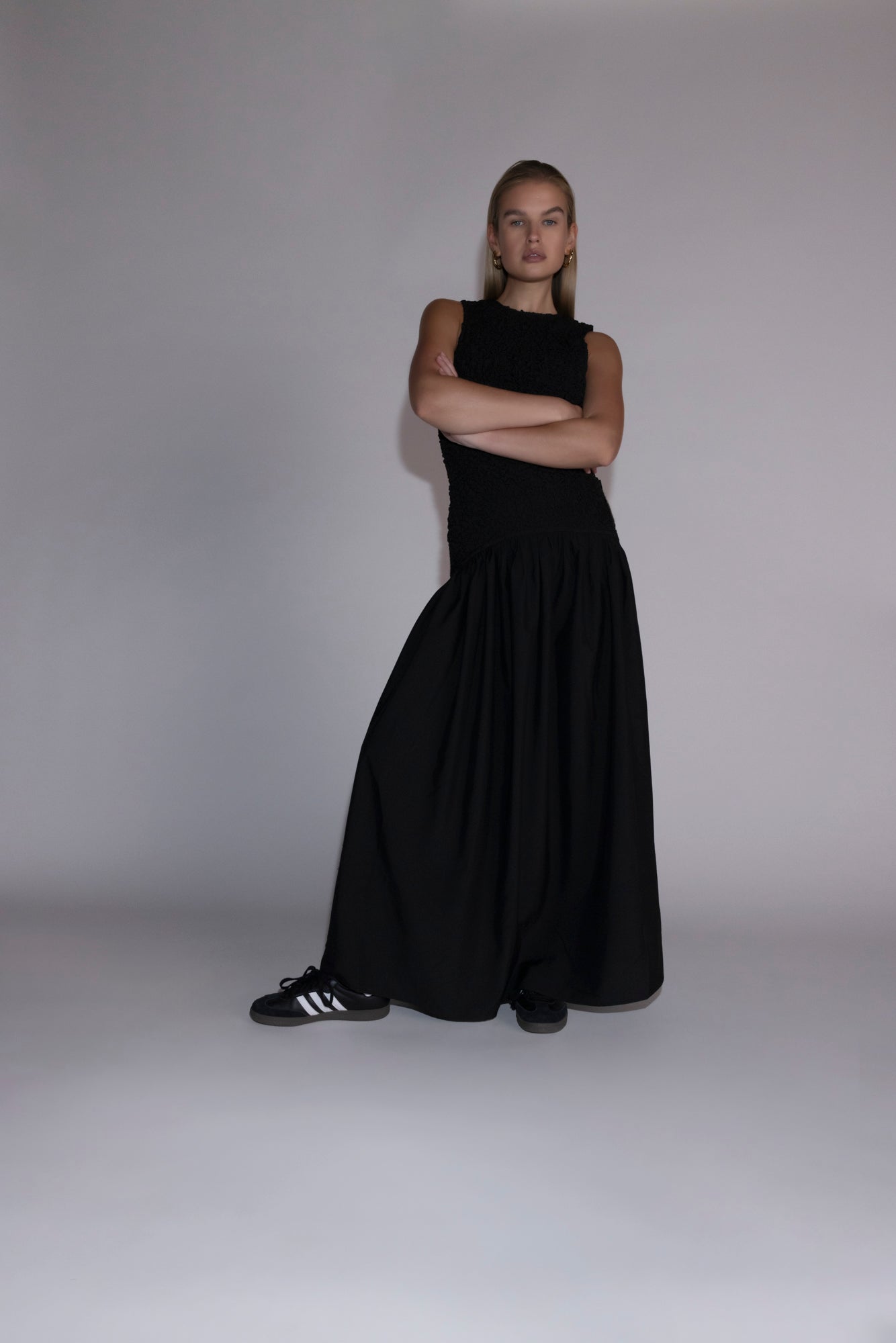 Marisol Midi Dress - Noir