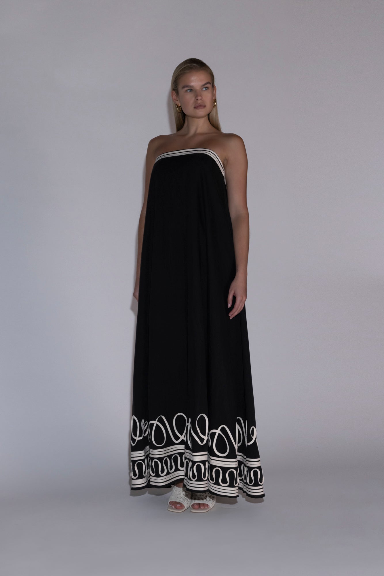 Casella Maxi Dress - Noir