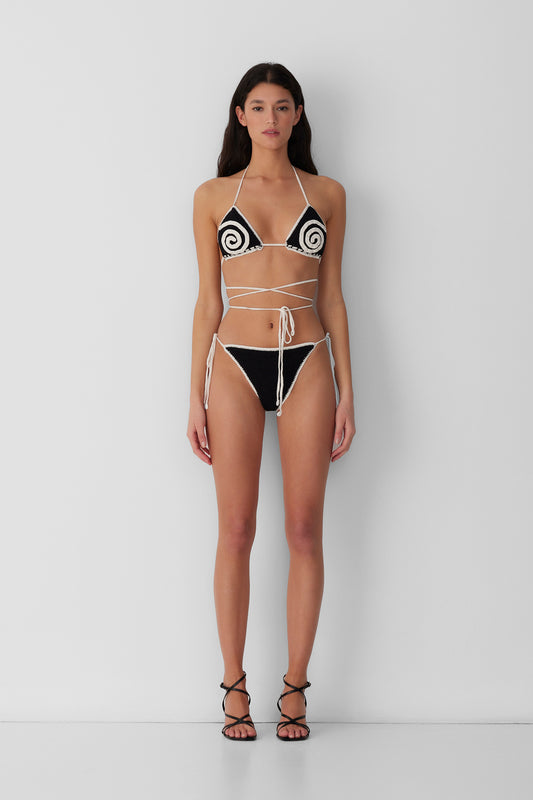 Luces Crochet Bikini - Noir