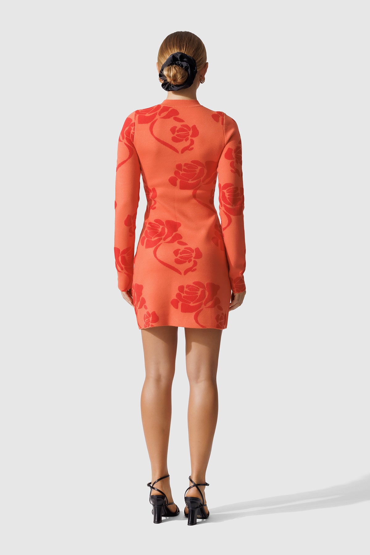 Kahlo Knit Mini Dress - Sunset Rose
