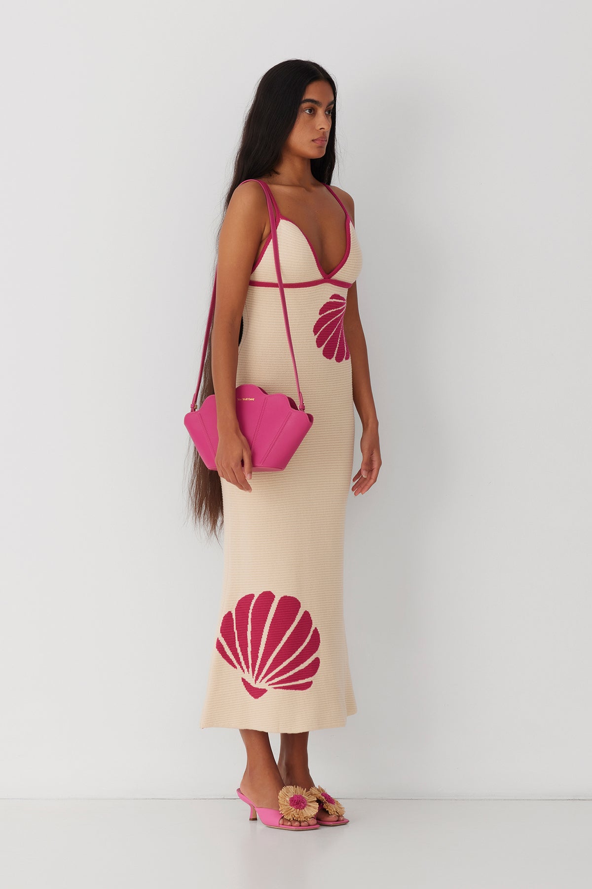 Shell Knit Dress - Ivory