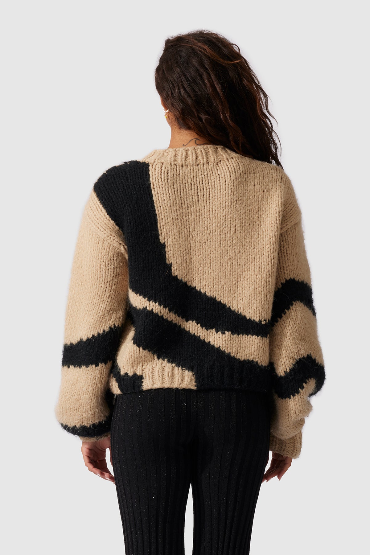 Palermo Knit Sweater - Black Wave