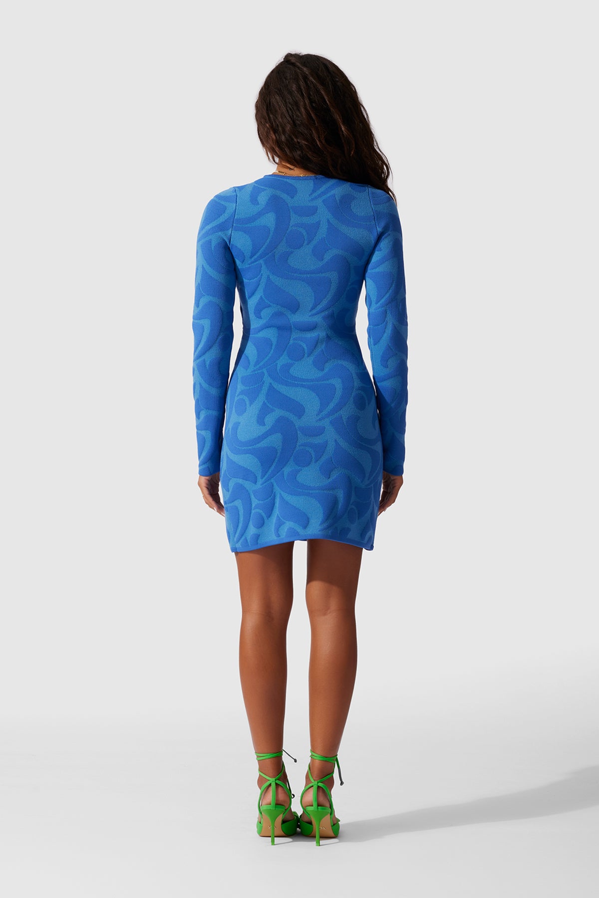 Cana Long Sleeve Knit Dress - Cobalt