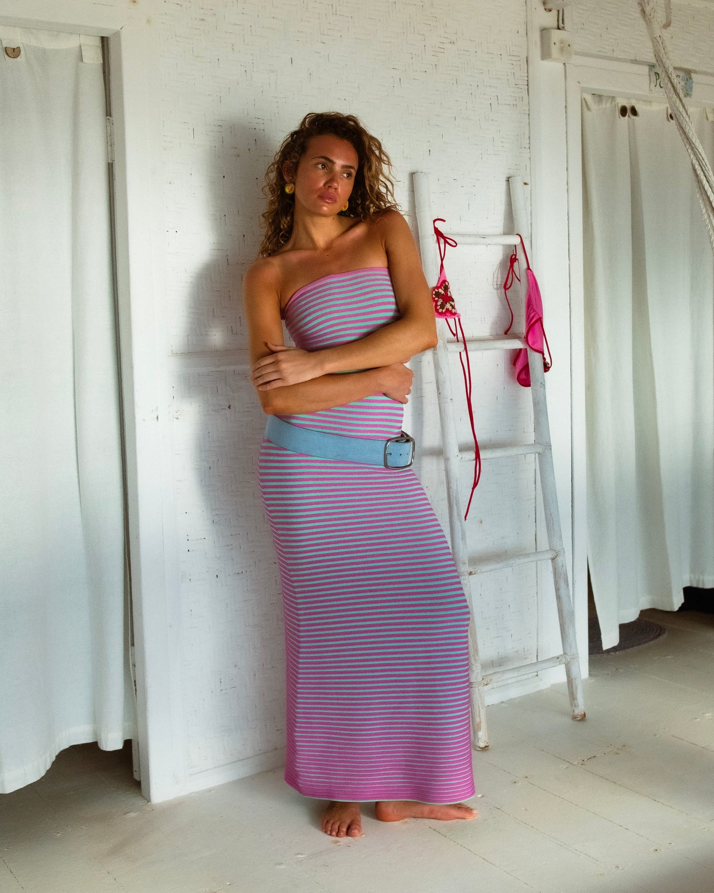 Sunmor Knit Maxi Dress - Lavender