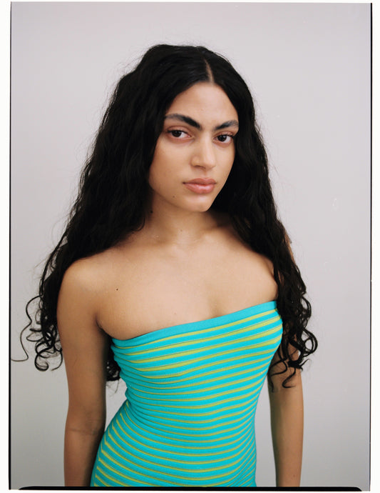 Sunmor Knit Maxi Dress - Ocean