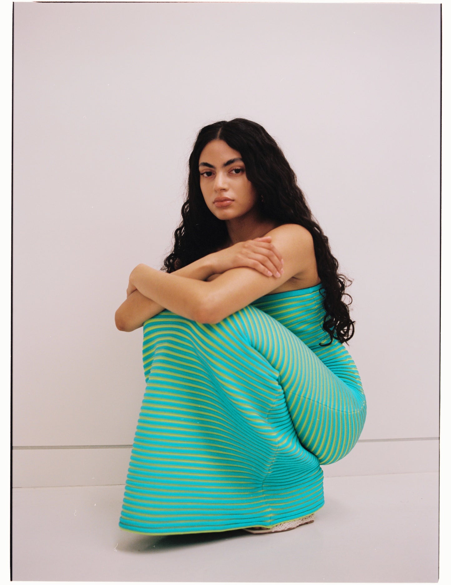 Sunmor Knit Maxi Dress - Ocean