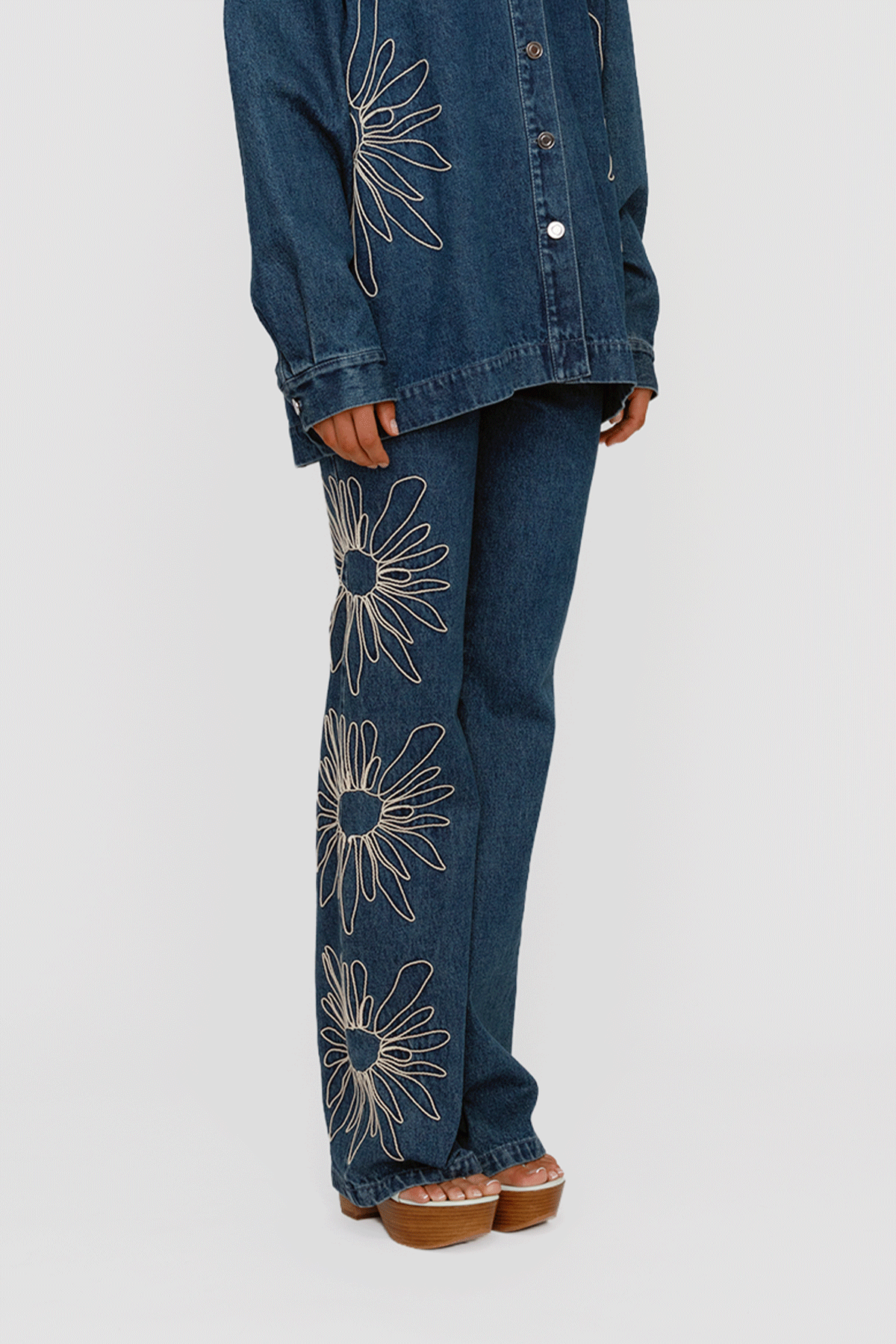 Amana Denim Flare Jean - Bluestone