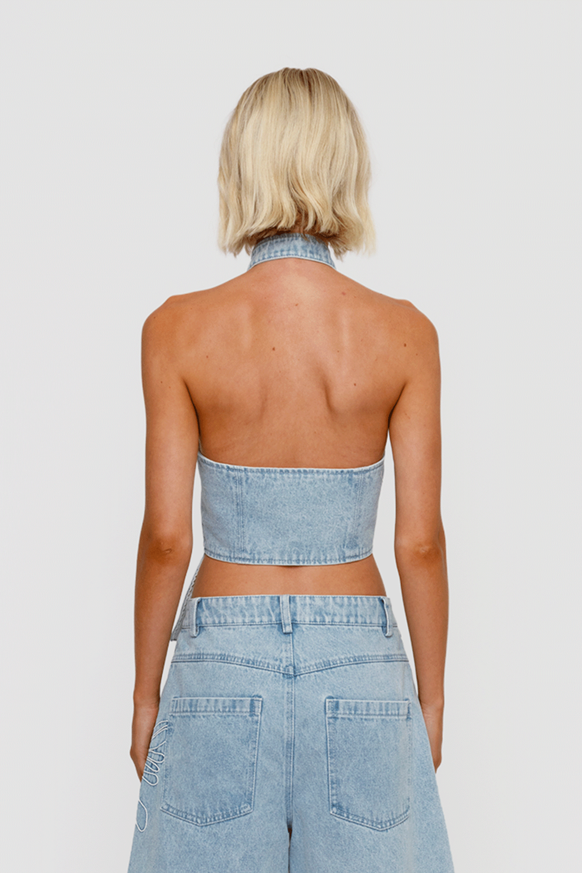 Amana Denim Vest - Denim