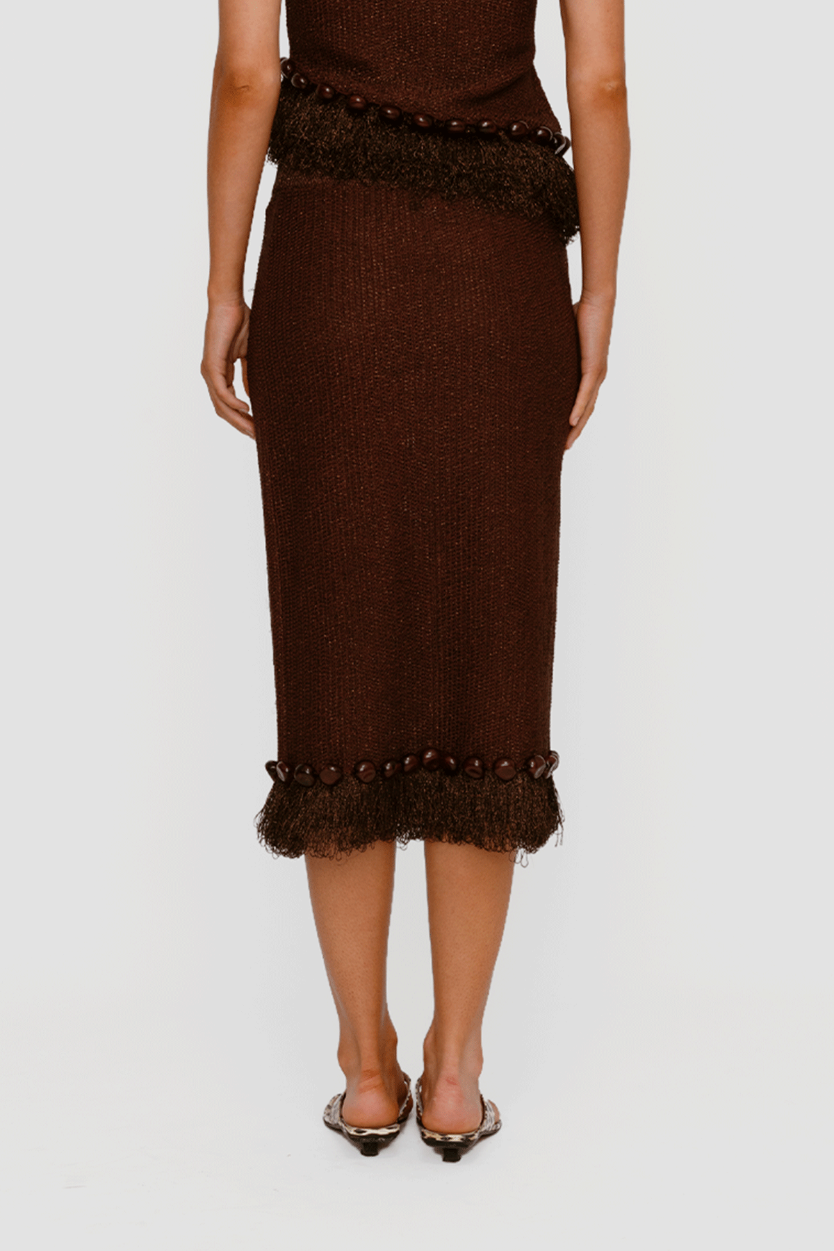 Casilda Midi Skirt - Chocolate
