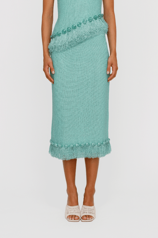 Casilda Midi Skirt - Seafoam