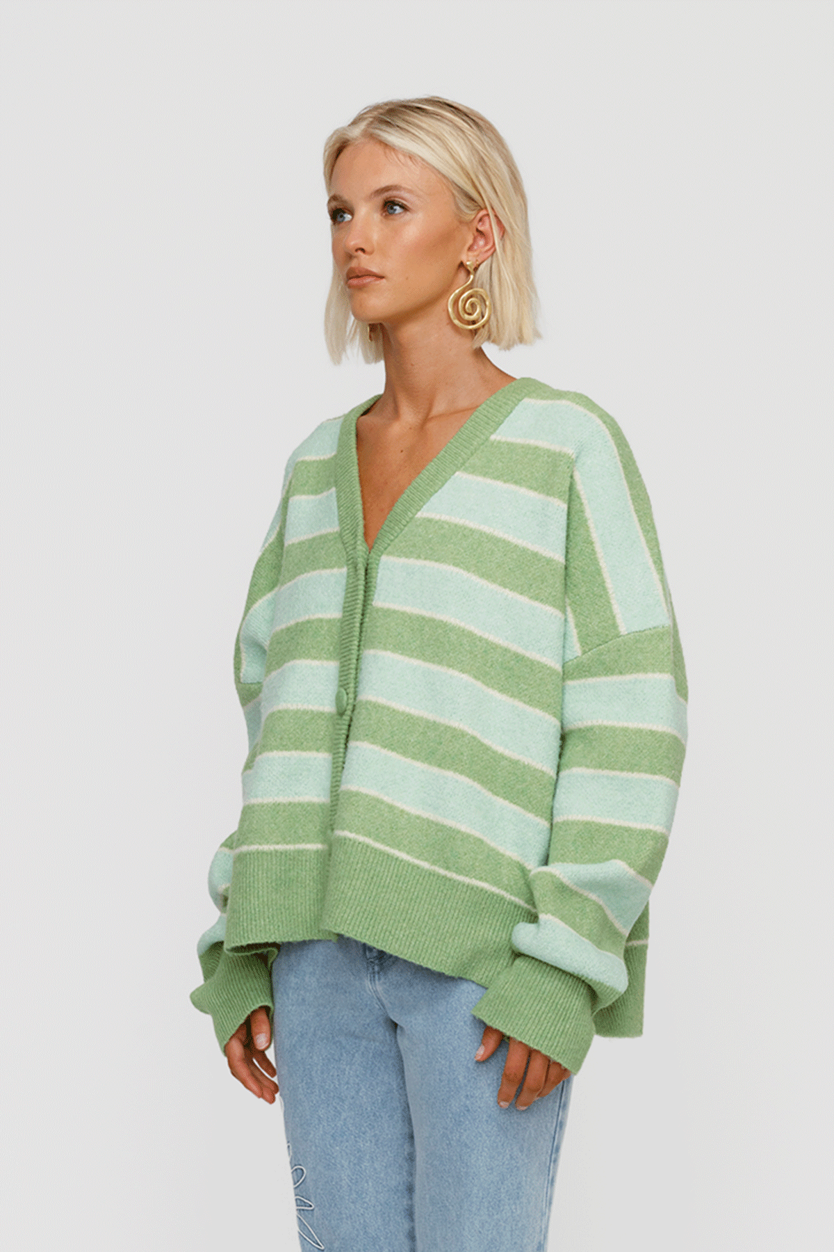 Nyra Cardigan - Lime