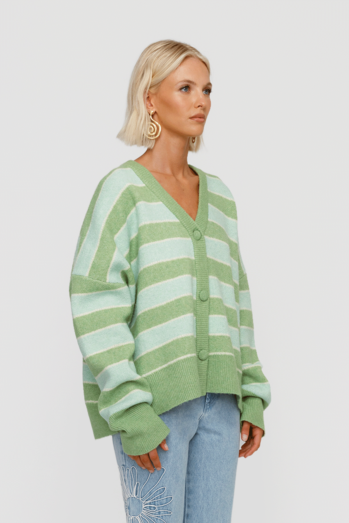 Nyra Cardigan - Lime