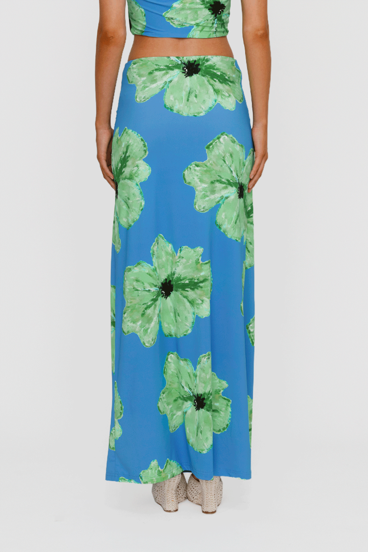 Veda Maxi Skirt - Cornflower